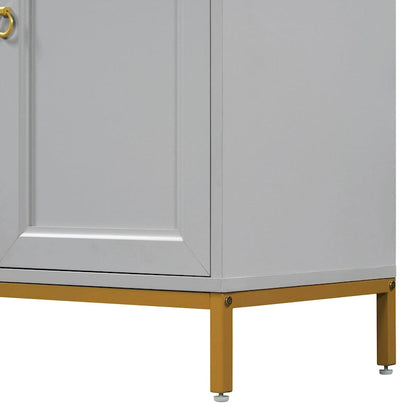 Sideboard with Extra Large Storage Space with Metal Handles and Support Legs for Living Room and Dining Room