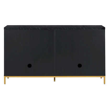 Sideboard with Extra Large Storage Space with Metal Handles and Support Legs for Living Room and Dining Room