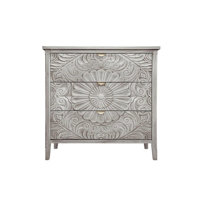 3 Drawer Cabinet, American Furniture, Suitable for Bedroom, Living Room, Study