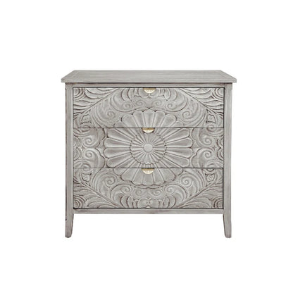3 Drawer Cabinet, American Furniture, Suitable for Bedroom, Living Room, Study