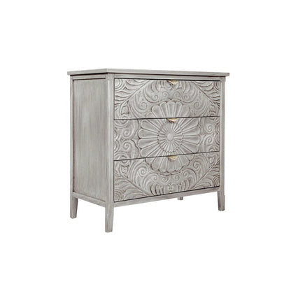 3 Drawer Cabinet, American Furniture, Suitable for Bedroom, Living Room, Study