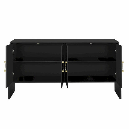Four-Door Metal Handle Storage Cabinet