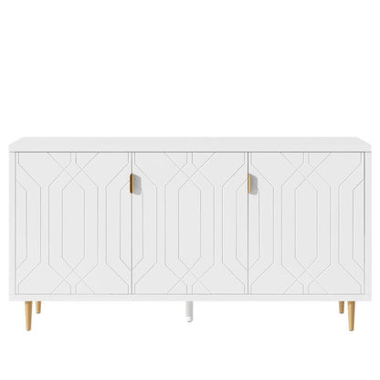 Modern TV Stand with Adjustable Shelves