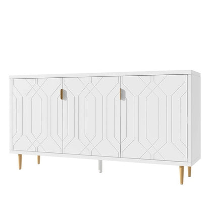 Modern TV Stand with Adjustable Shelves