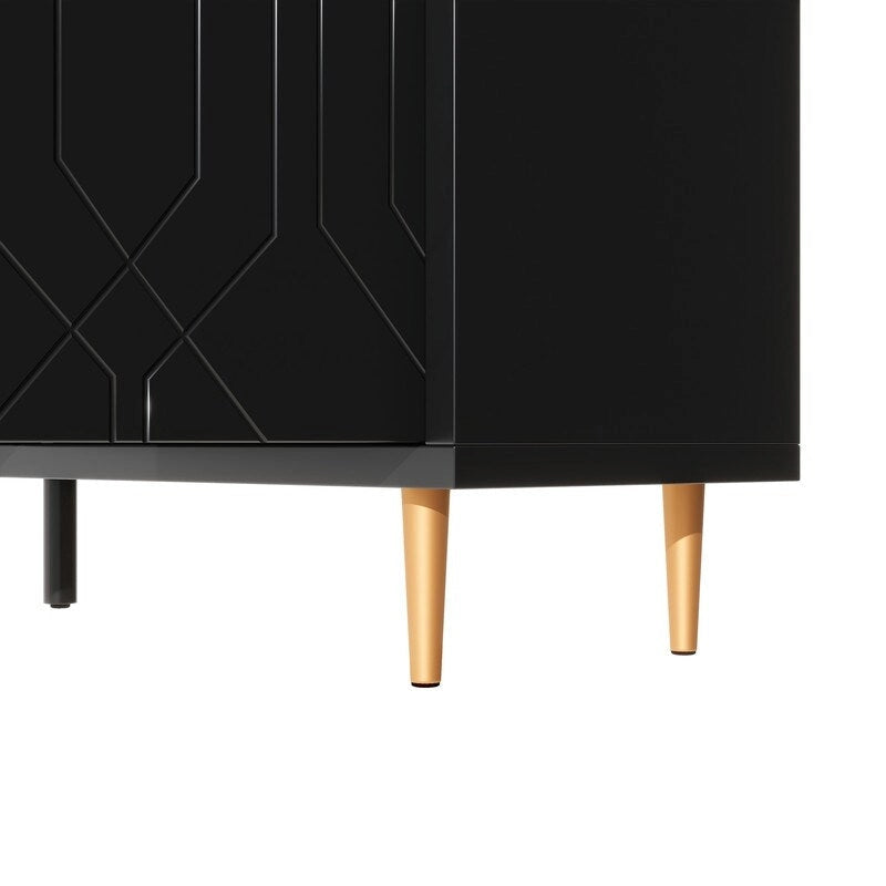 Modern TV Stand with Adjustable Shelves