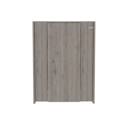 Foldable Table Tacoma, Seven Interior Shelves, White Finish,High quality and durable