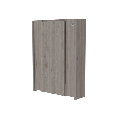 Foldable Table Tacoma, Seven Interior Shelves, White Finish,High quality and durable