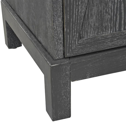 Modern 4-Door Cabinet Sideboard Buffets with Mirrored Decorative Doors