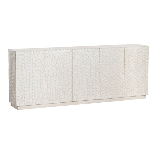 Mango Wood Five-Door Living Room Buffet Sideboard
