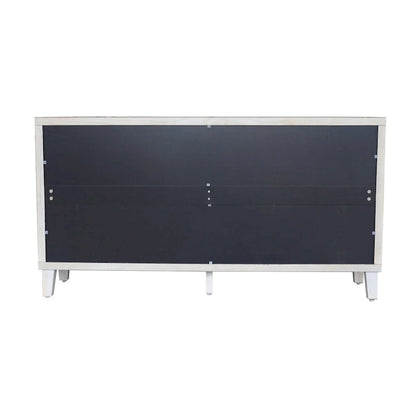 Accent Cabinet 4 Shutter Door Wooden Cabinet Sideboard Buffet