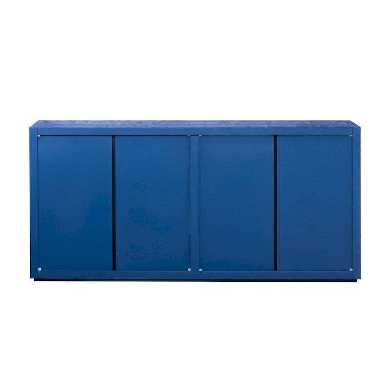 63 Four-Door Sideboard with Adjustable Shelves for Hallway Entryway Living Room