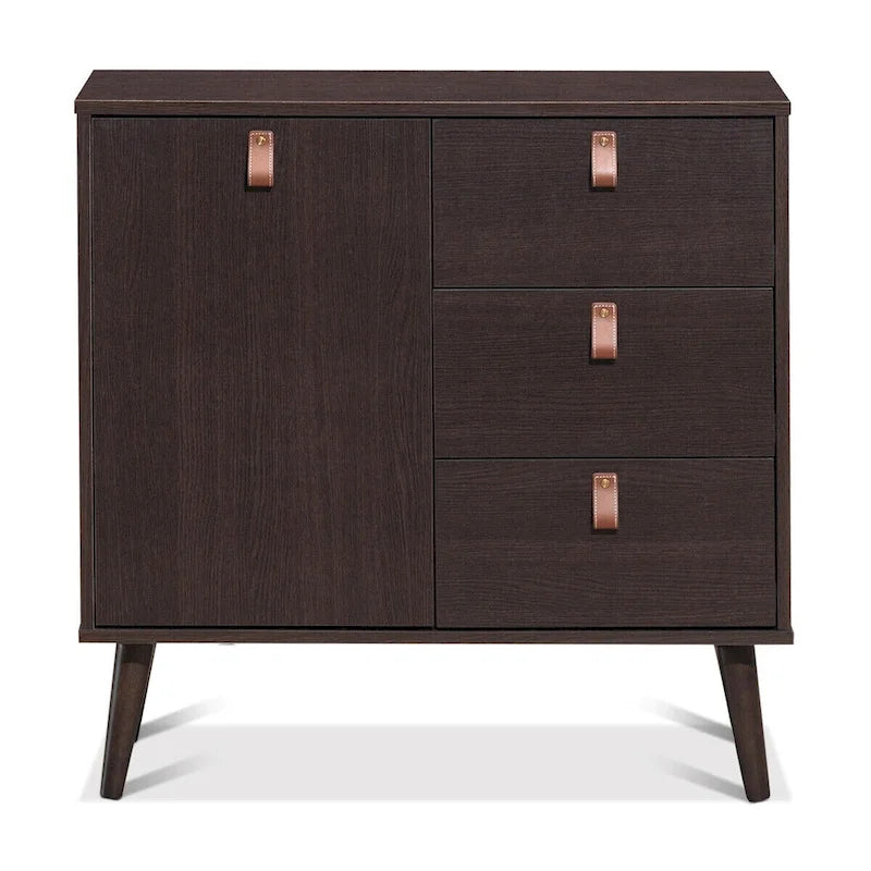 3-drawer Sideboard Storage Display Cabinet