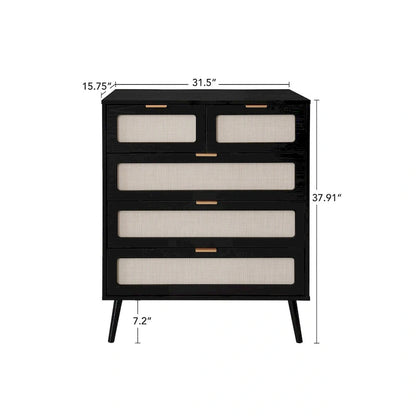 5 Drawer Cabinet Accent Storage Cabinet