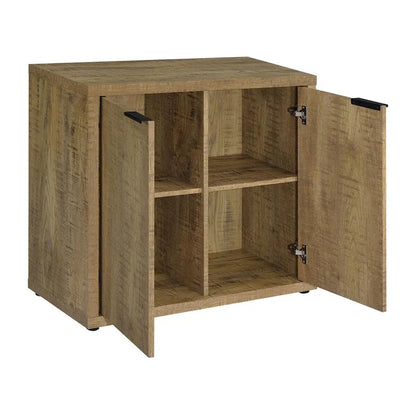 Pamplona Mango 2-door Accent Cabinet with Adjustable Shelves