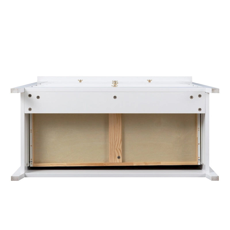 Wood spray-painted drawer dresser
