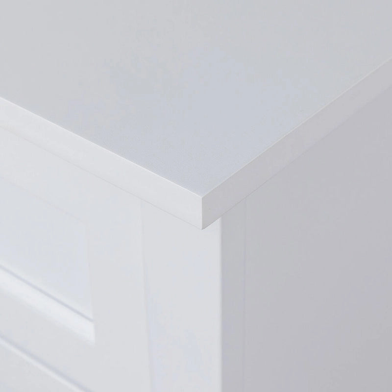 Wood spray-painted drawer dresser