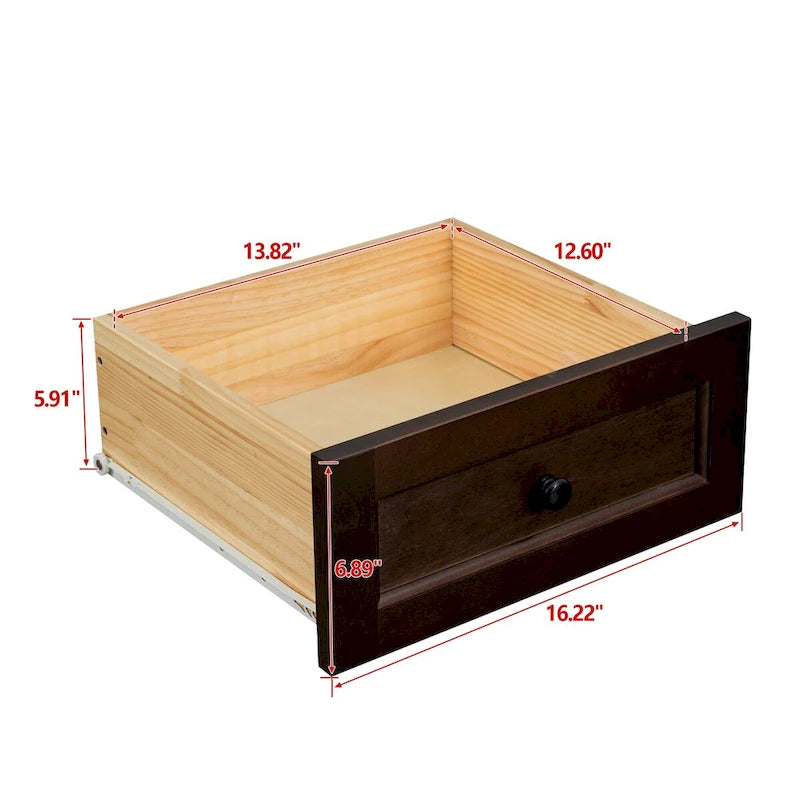 Wood spray-painted drawer dresser