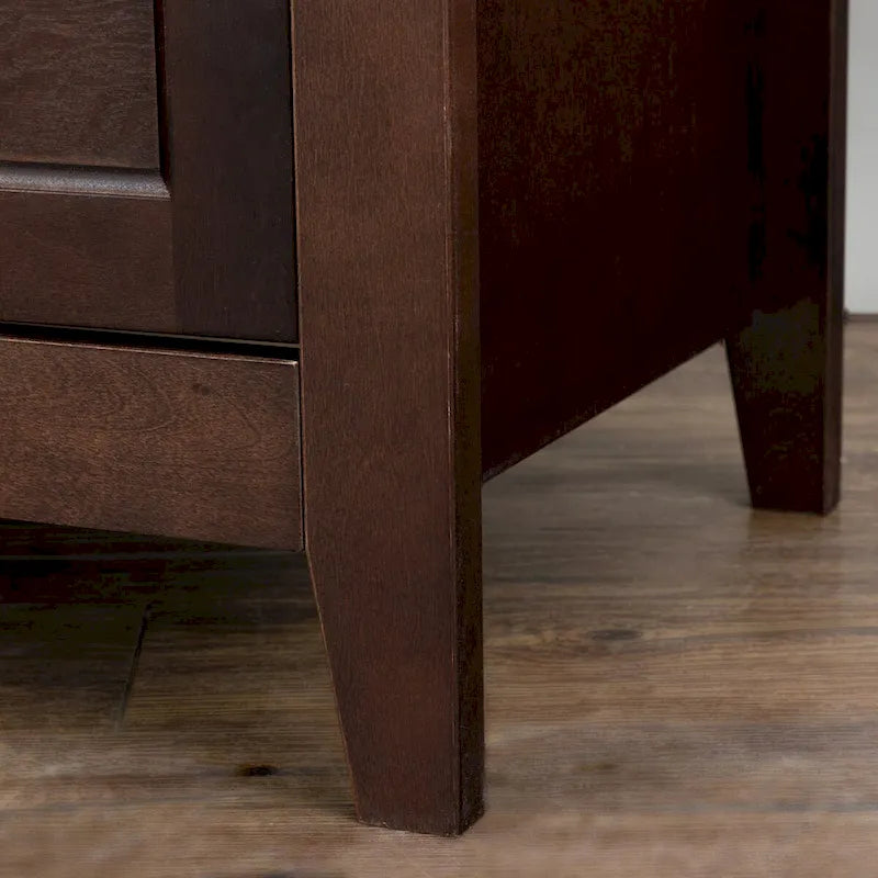 Wood spray-painted drawer dresser
