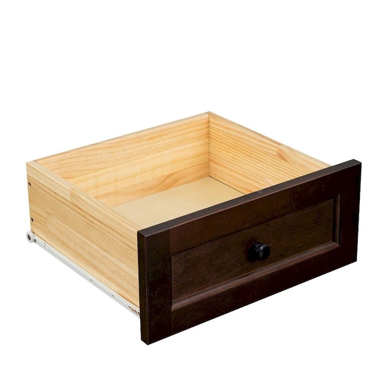 Wood spray-painted drawer dresser