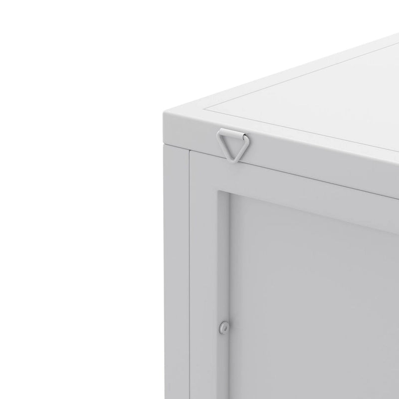22.25 Floor Coner Cabinet,Three Tiers with Tempered Glass Doors and Storage Shelves