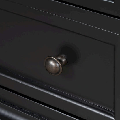 3-Drawer Storage Wood Cabinet, End Table with Pull out Tray