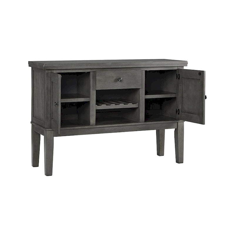 Hallanden Antique Gray Dining Room Server - 56W x 18D x 39H