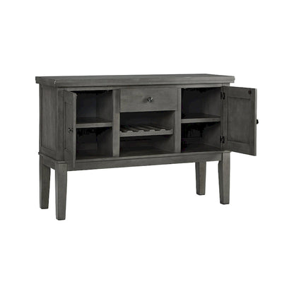 Hallanden Antique Gray Dining Room Server - 56W x 18D x 39H