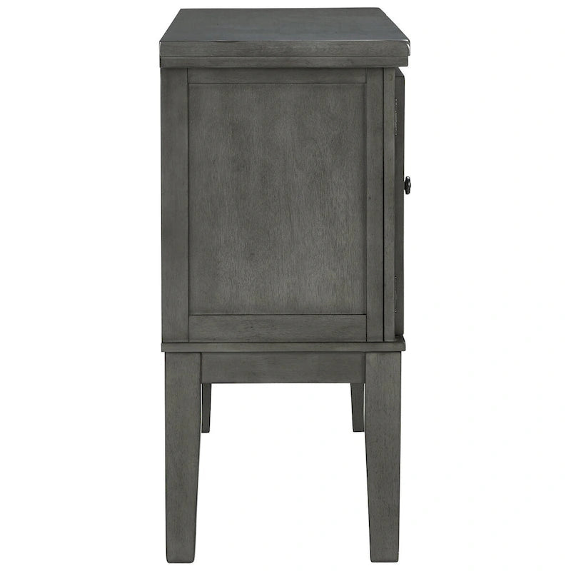 Hallanden Antique Gray Dining Room Server - 56W x 18D x 39H