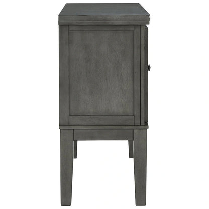 Hallanden Antique Gray Dining Room Server - 56W x 18D x 39H
