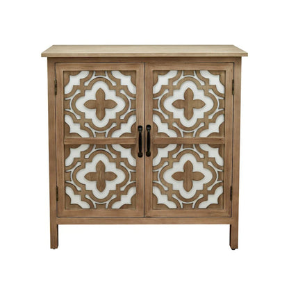 Hand-Carved 2-Doors Cabinet
