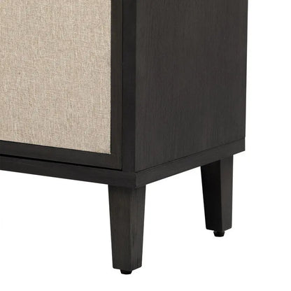 Light Luxury Style Cabinet with Four Linen Cabinet Doors,Suitable for Living Room,Study Room,Entrance