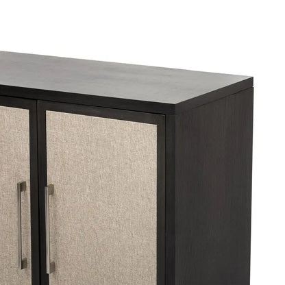 Light Luxury Style Cabinet with Four Linen Cabinet Doors,Suitable for Living Room,Study Room,Entrance