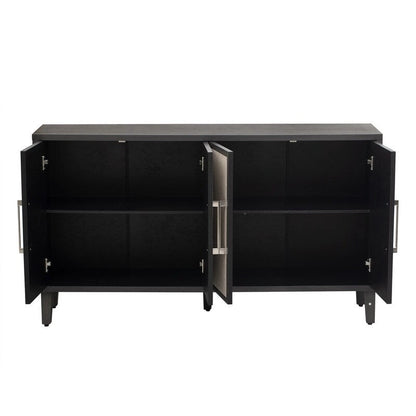 Light Luxury Style Cabinet with Four Linen Cabinet Doors,Suitable for Living Room,Study Room,Entrance