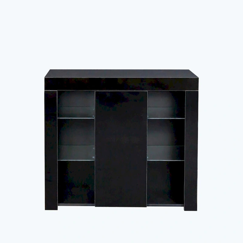 Kitchen Sideboard Cupboard with LED Light,with Drawer and 1 Doors