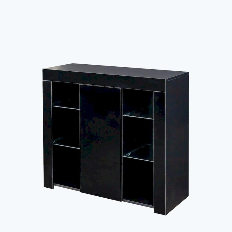 Kitchen Sideboard Cupboard with LED Light,with Drawer and 1 Doors