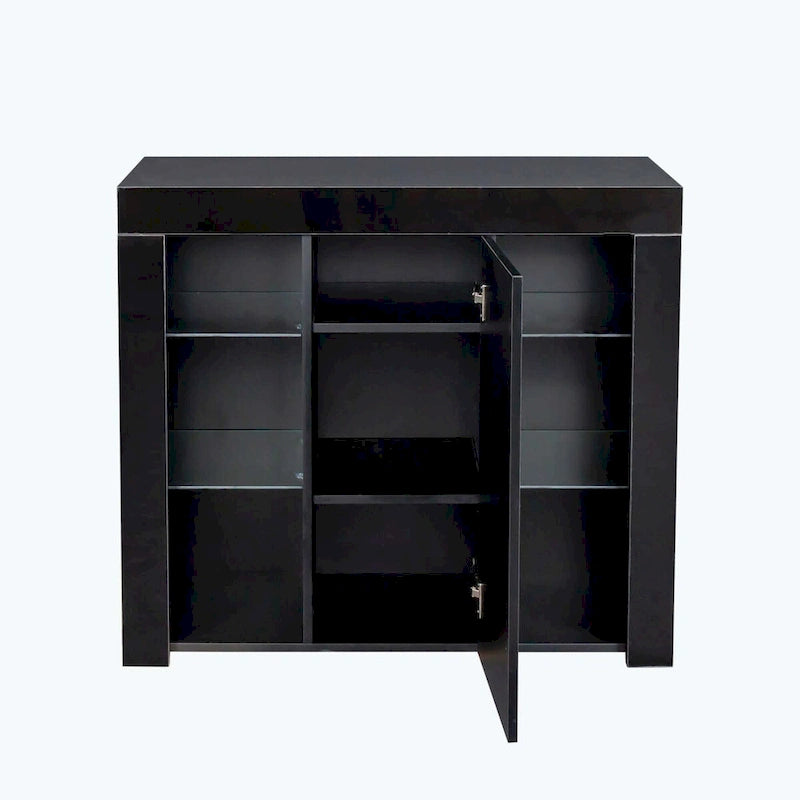 Kitchen Sideboard Cupboard with LED Light,with Drawer and 1 Doors