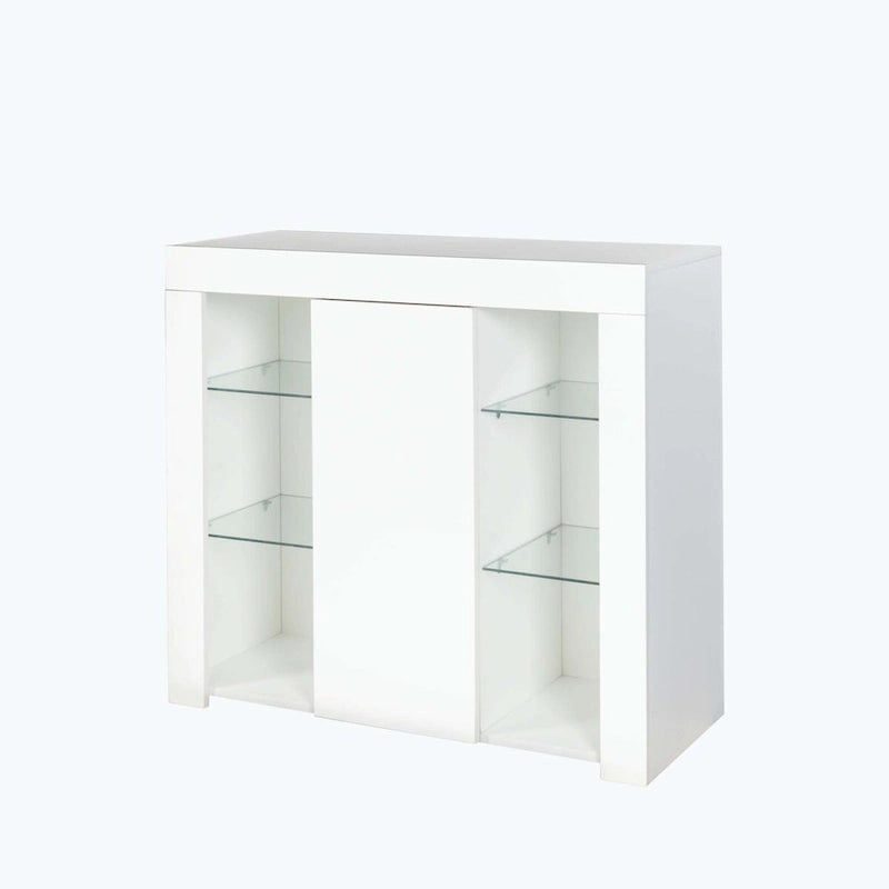 Kitchen Sideboard Cupboard with LED Light,with Drawer and 1 Doors