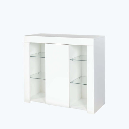 Kitchen Sideboard Cupboard with LED Light,with Drawer and 1 Doors