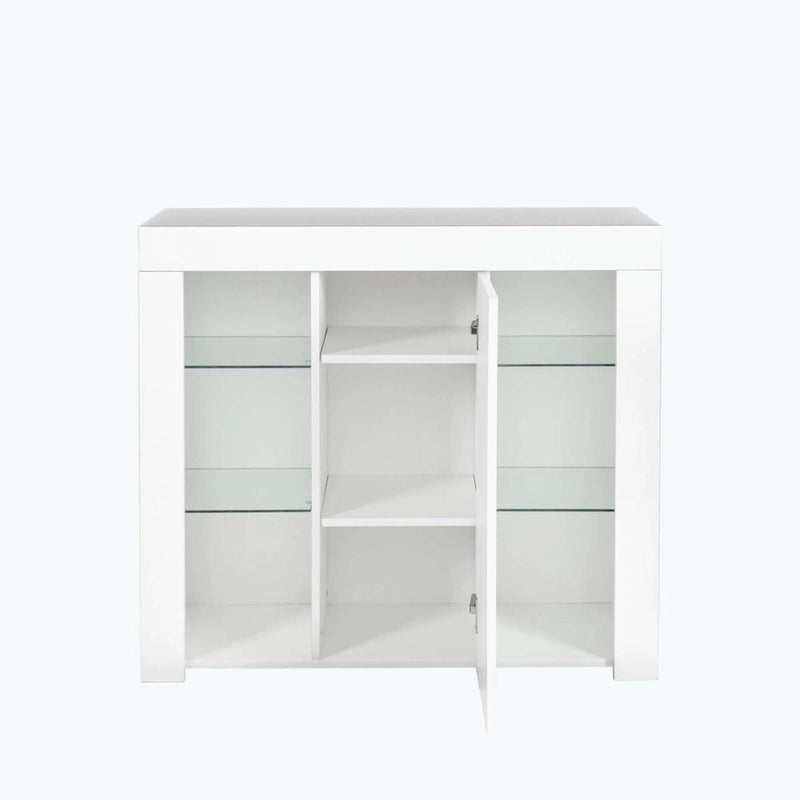 Kitchen Sideboard Cupboard with LED Light,with Drawer and 1 Doors