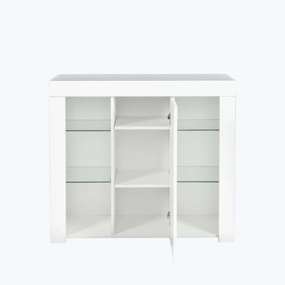 Kitchen Sideboard Cupboard with LED Light,with Drawer and 1 Doors