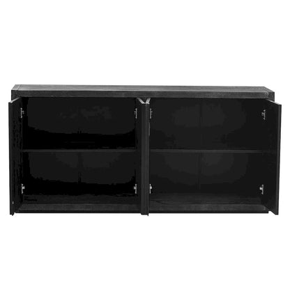 Distinctive Features of a Four-Door Cabinet Sideboard with Ash Veneer suitable for Hallway, Entryway, Living Room