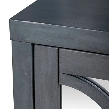 Circle View Blue Dusk Four Door Accent Cabinet