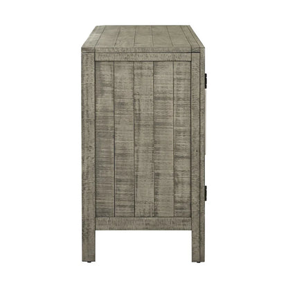 Storage Cabinet Sideboard with MDF+Pine veneer , Adjustable Shelves, Suitable for Living Rooms, Entrance and Study Rooms