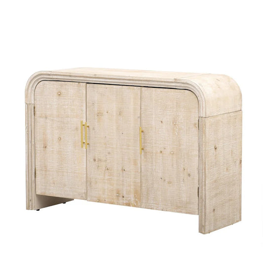 Unique Retro Silhouette Sectional Three-Piece Set Containing Sideboard, Console Table and Coffee Table, Suitable