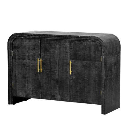 Unique Retro Silhouette Sectional Three-Piece Set Containing Sideboard, Console Table and Coffee Table, Suitable
