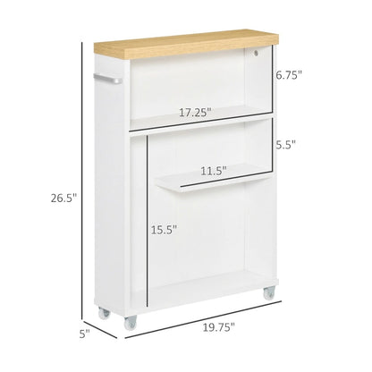Bathroom Cabinet with Wheels