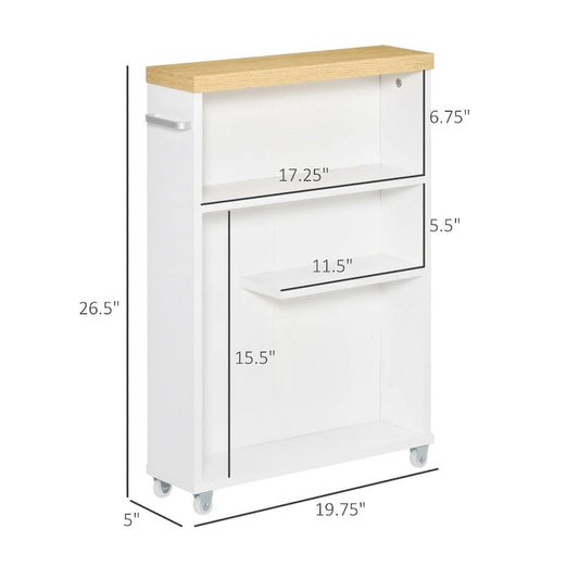 Bathroom Cabinet with Wheels