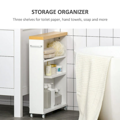 Bathroom Cabinet with Wheels