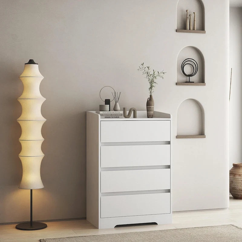 GEITIN Modern Wooden Dresser Cabinet with Sturdy Frame