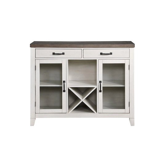 New Classic Furniture Jesse White and Brown Sideboard